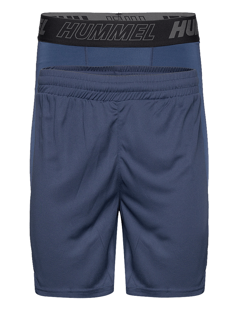 Hummel - hmlTE TOPAZ 2-PACK SHORTS SET - träningsshorts - insignia blue/insignia blue - 0