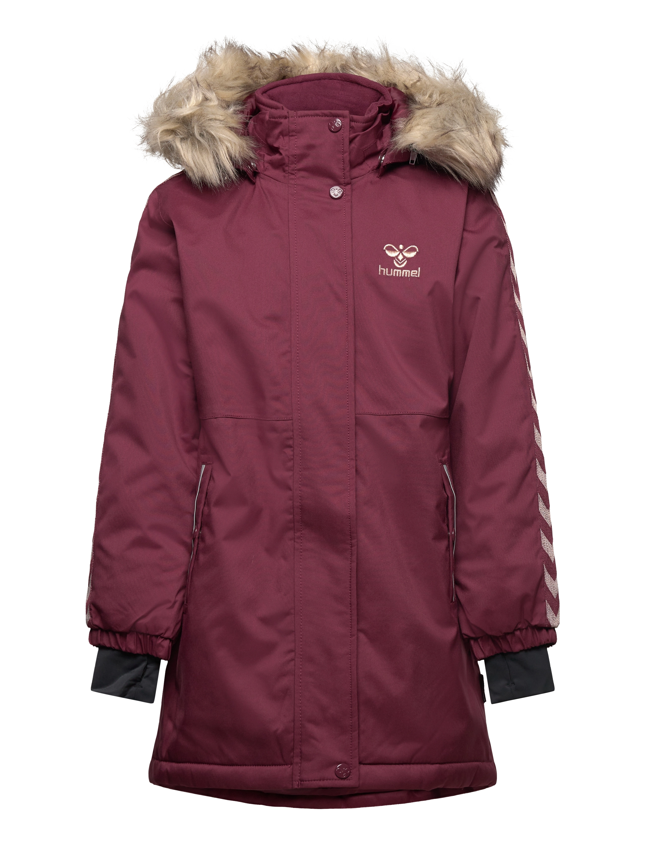 hmlLEAF TEX COAT - WINDSOR WINE