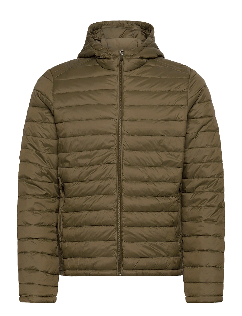 Hummel - hmlRED QUILTED HOOD JACKET - frühlingsjacken - dark olive - 0