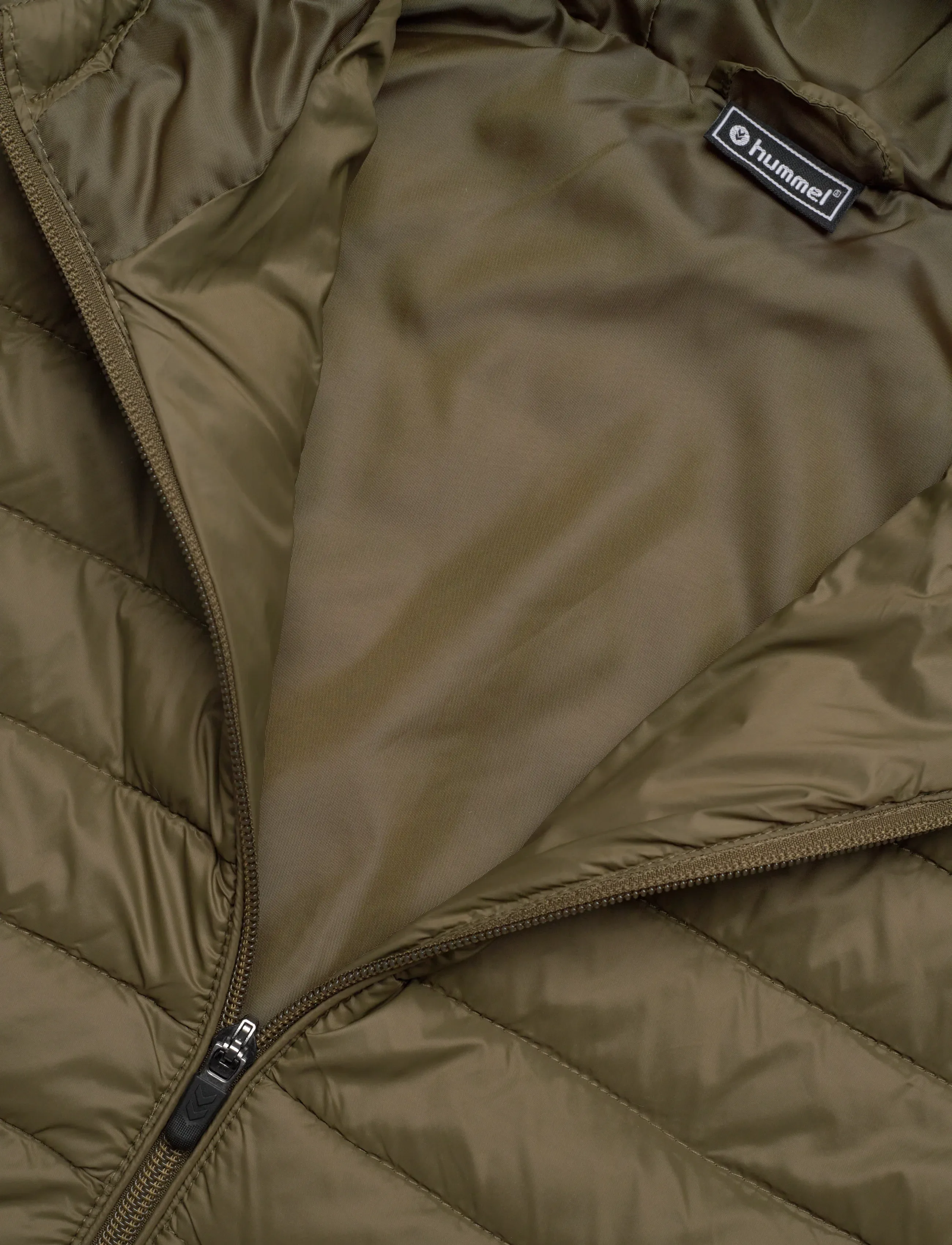 Hummel - hmlRED QUILTED HOOD JACKET - spring jackets - dark olive - 2