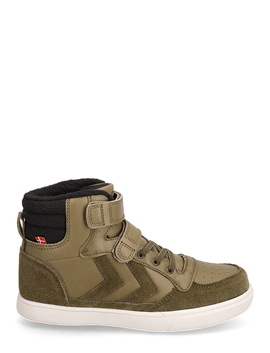 Hummel - STADIL WINTER HIGH JR - sko - dark olive - 1