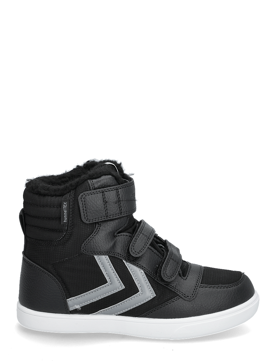 Hummel - STADIL SUPER POLY BOOT RECYCLED TEX JR - fall shoes - black/grey - 1
