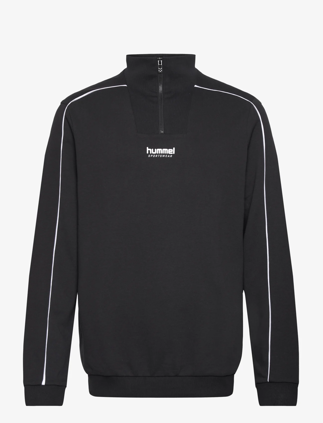 Hummel - hmlLGC WESLEY HALF ZIP SWEATSHIRT - sweatshirts & hoodies - black - 0