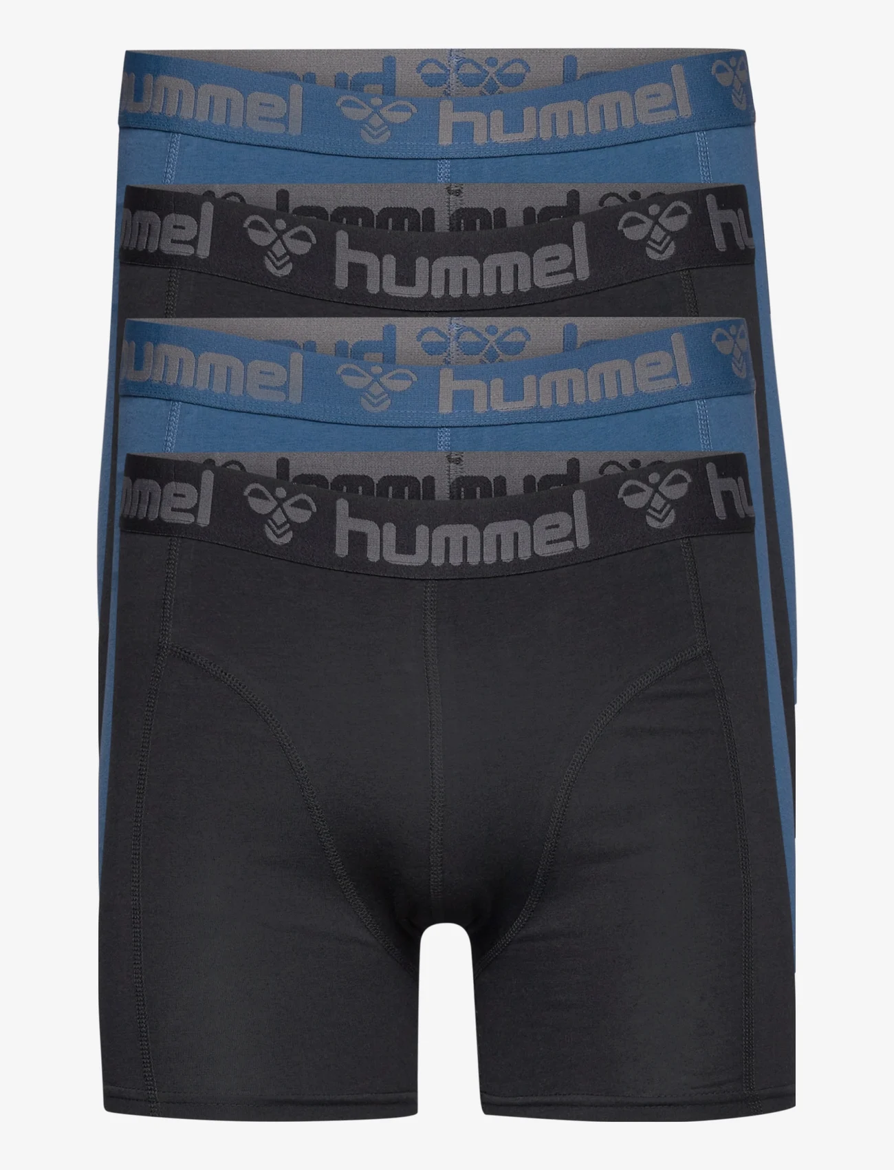 Hummel - hmlMARSTON 4-PACK BOXERS - laveste priser - black/insigina blue - 0