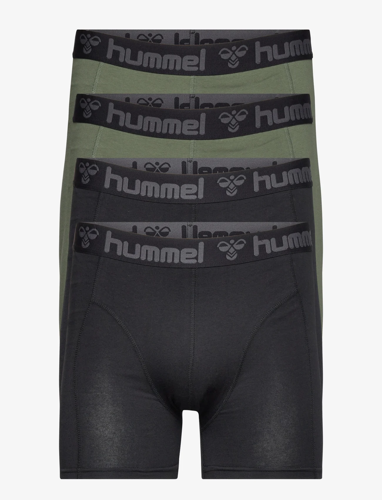 Hummel - hmlMARSTON 4-PACK BOXERS - boxer briefs - black/thyme - 1