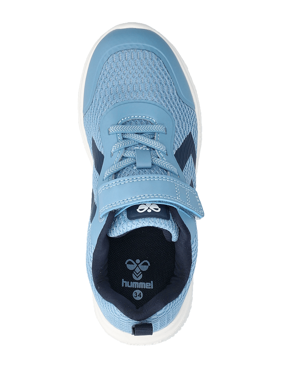 Hummel - ACTUS RECYCLED JR - matalavartiset tennarit - faded denim - 3