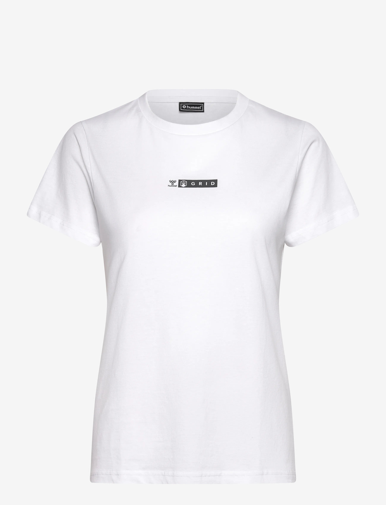 Hummel - hmlOFFGRID TEE S/S WO - t-shirts - white/forged iron - 0