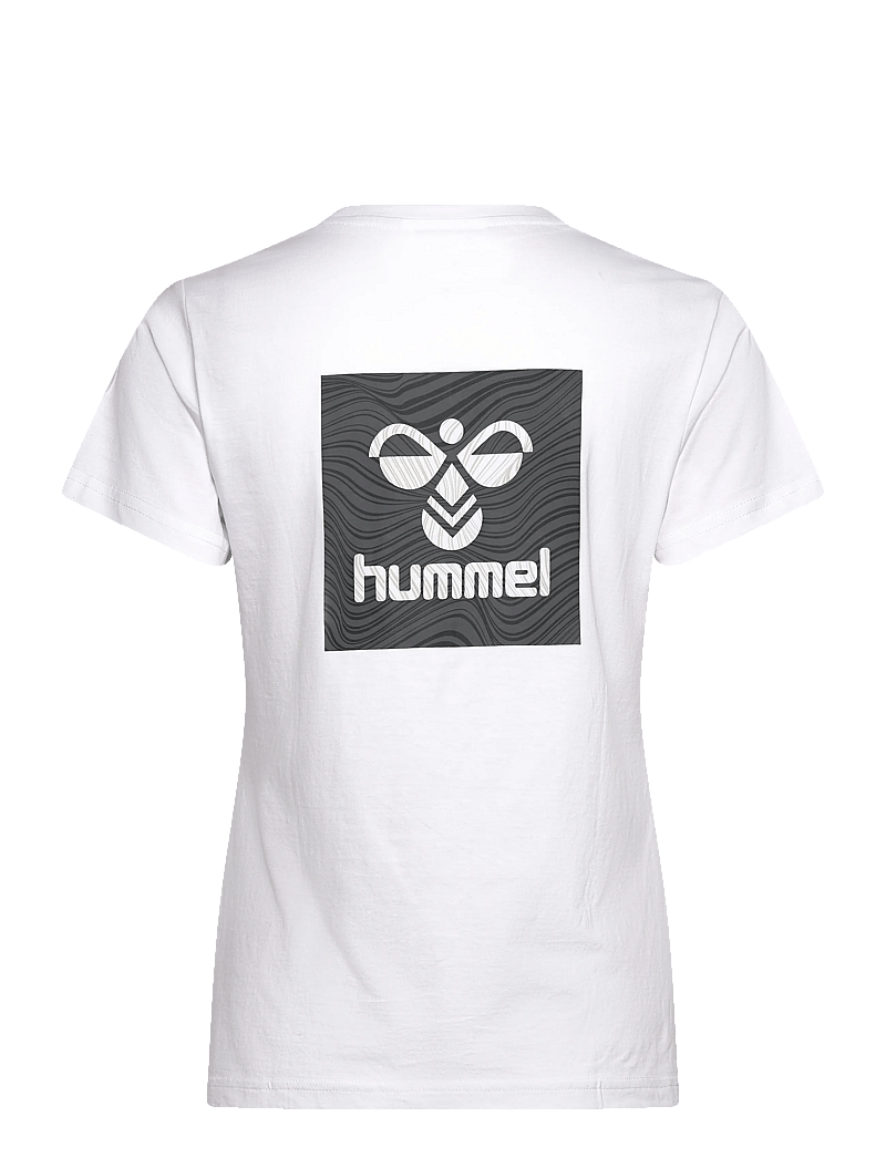 Hummel - hmlOFFGRID TEE S/S WO - t-shirts - white/forged iron - 1