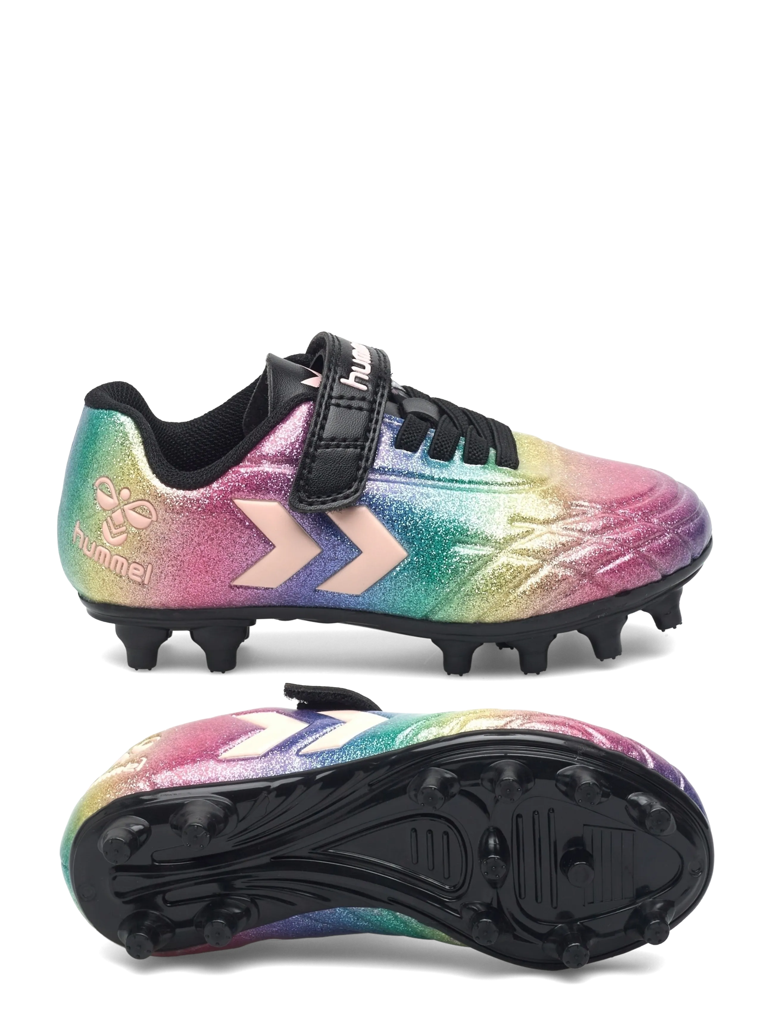 Hummel TOP STAR F.G. JR - Futbola apavi - PINK-A-BOO / multi