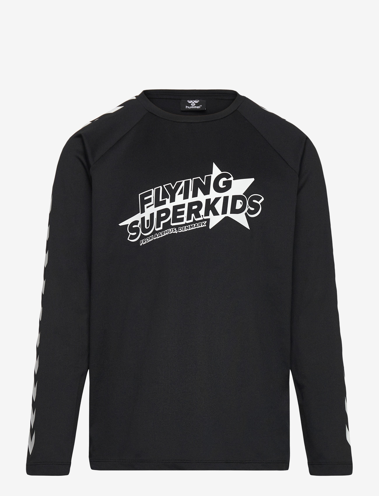 Hummel - hmlFLYING CHAMPION T-SHIRT L/S - langærmede t-shirts - black - 0