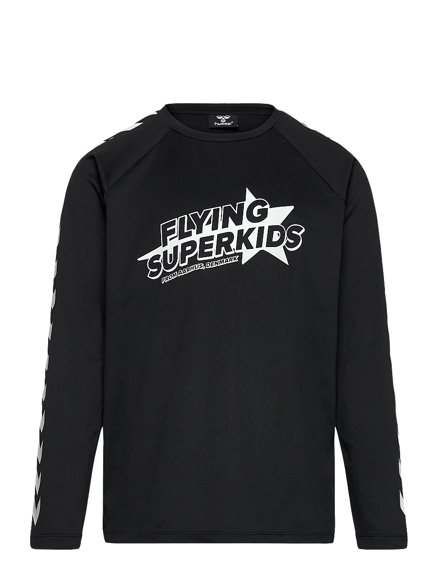 Hummel - hmlFLYING CHAMPION T-SHIRT L/S - pikkade varrukatega t-särgid - black - 0