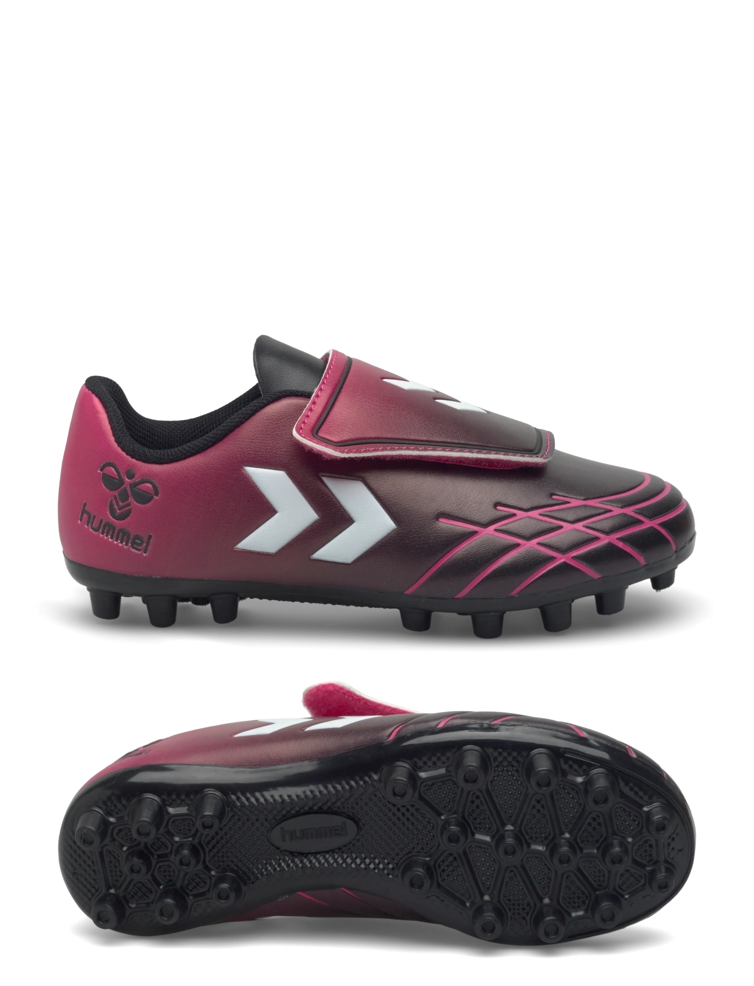 Hummel HATTRICK M.G. JR - Hummel - PINK FLAMBE / black