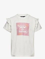 Hummel - hmlKIM T-SHIRT S/S - kortärmade t-shirts - marshmallow - 0