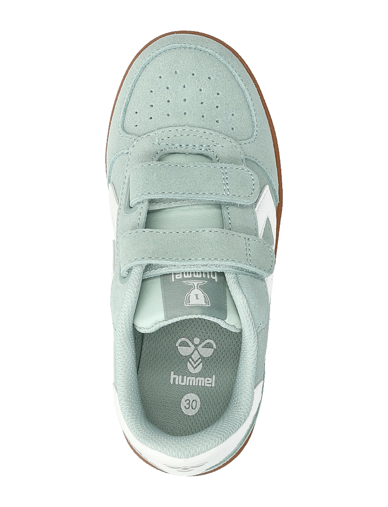 Hummel - VICTORY SUEDE II - matalavartiset tennarit - frosty green - 3