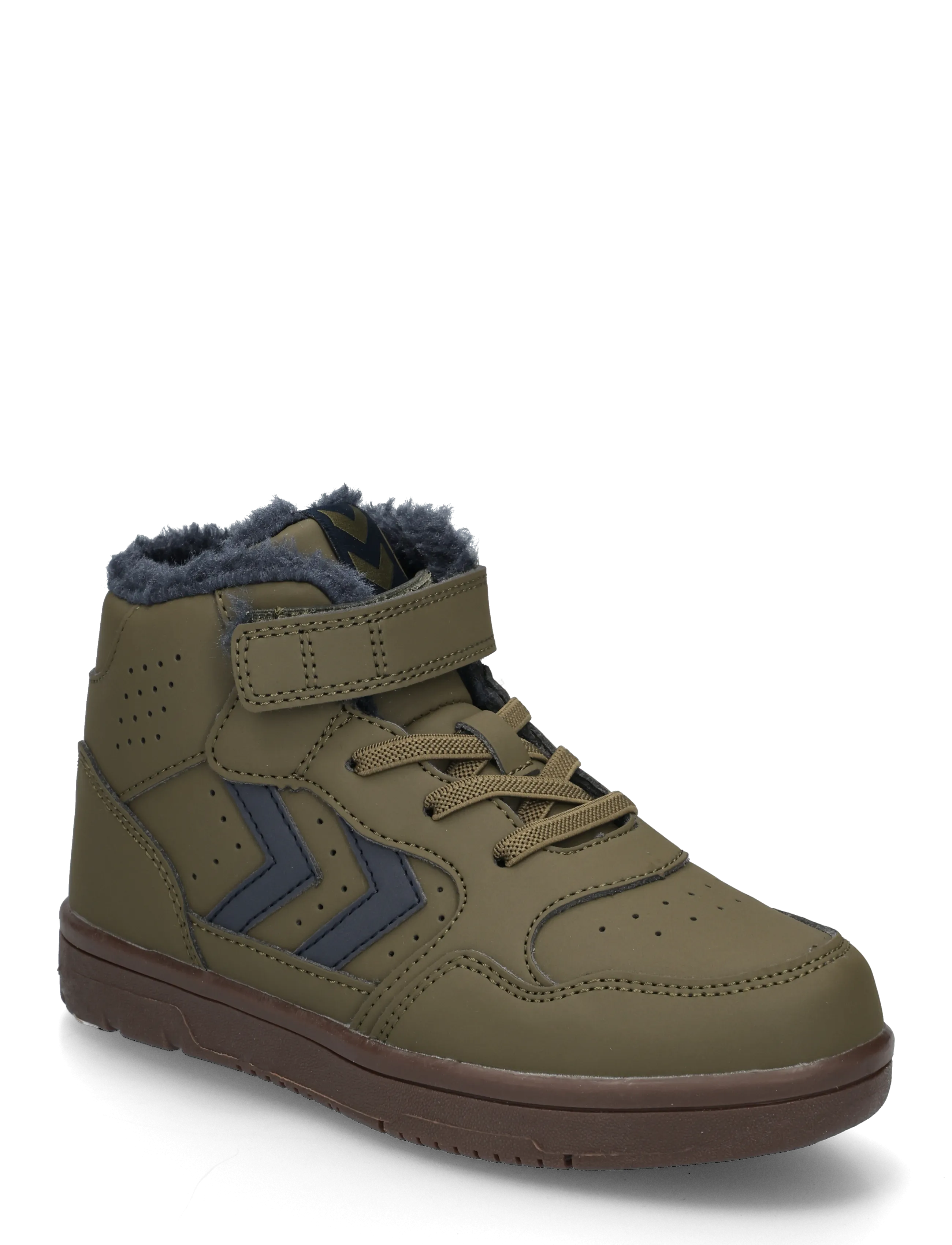 Hummel Camden Winter High Jr, Børn, Vinter Høje Sneakers, Kakigrøn, Str: 30