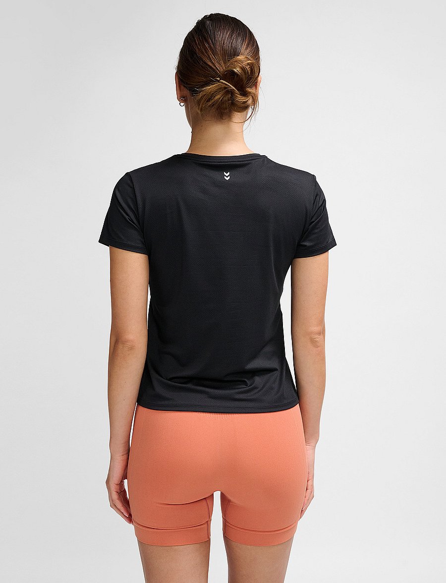 Hummel - hmlMT AURA MESH T-SHIRT - black - 4