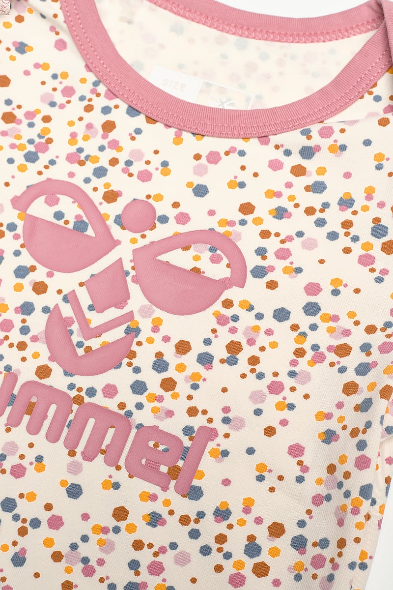 Hummel - hmlKAREN AOP BODY S/S - kurzärmelige bodys - turtledove - 2