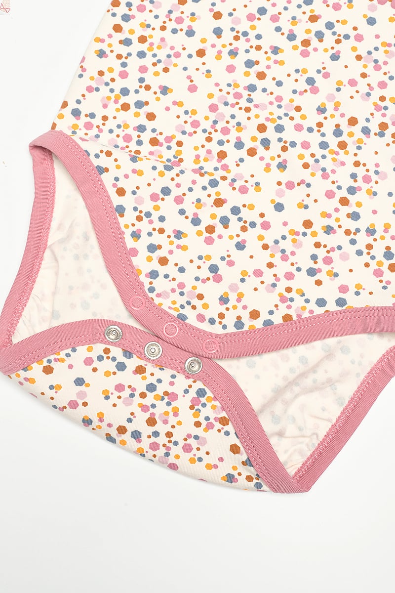 Hummel - hmlKAREN AOP BODY S/S - kurzärmelige bodys - turtledove - 3