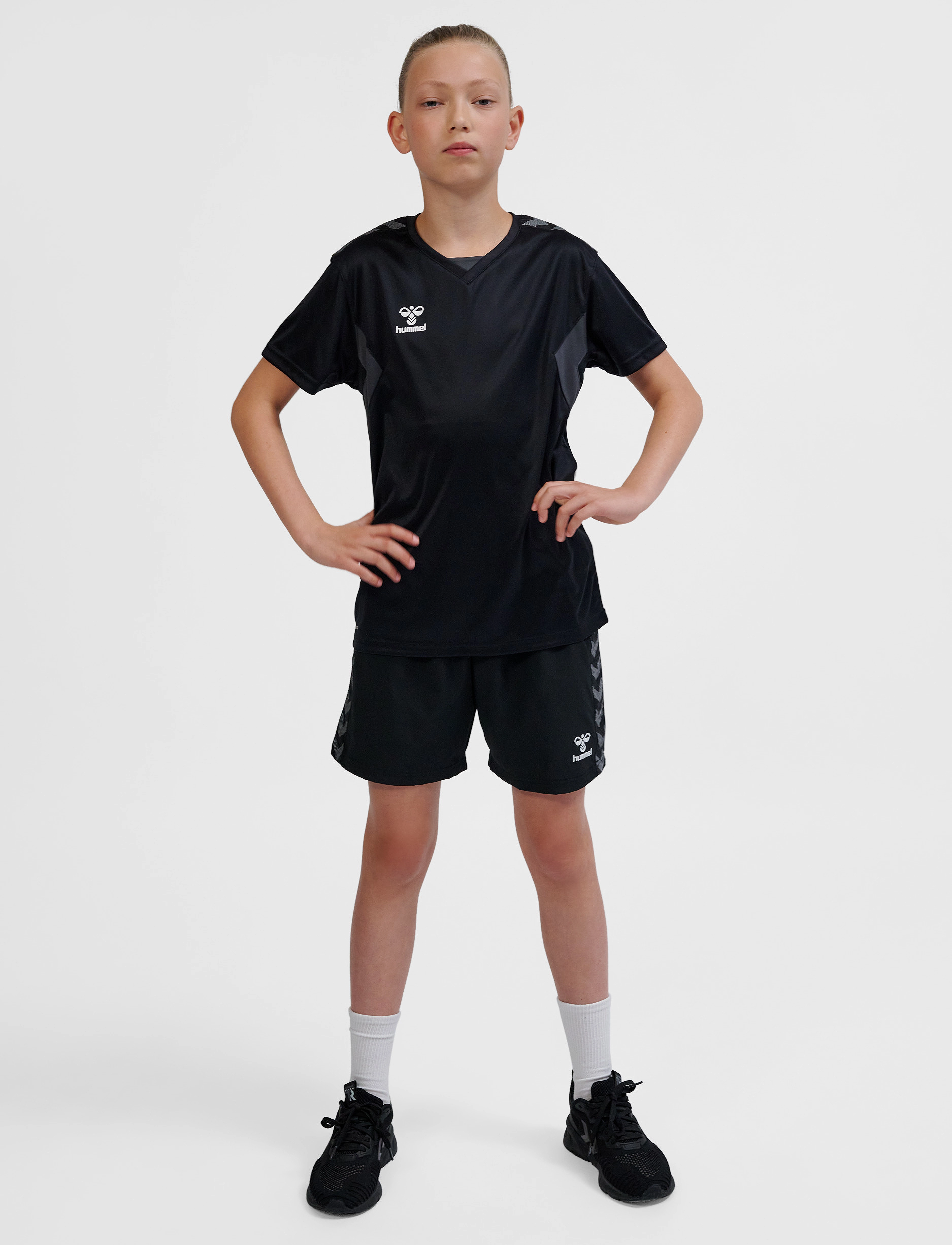 Hummel - hmlAUTHENTIC PL JERSEY S/S KIDS - short-sleeved t-shirts - black - 3