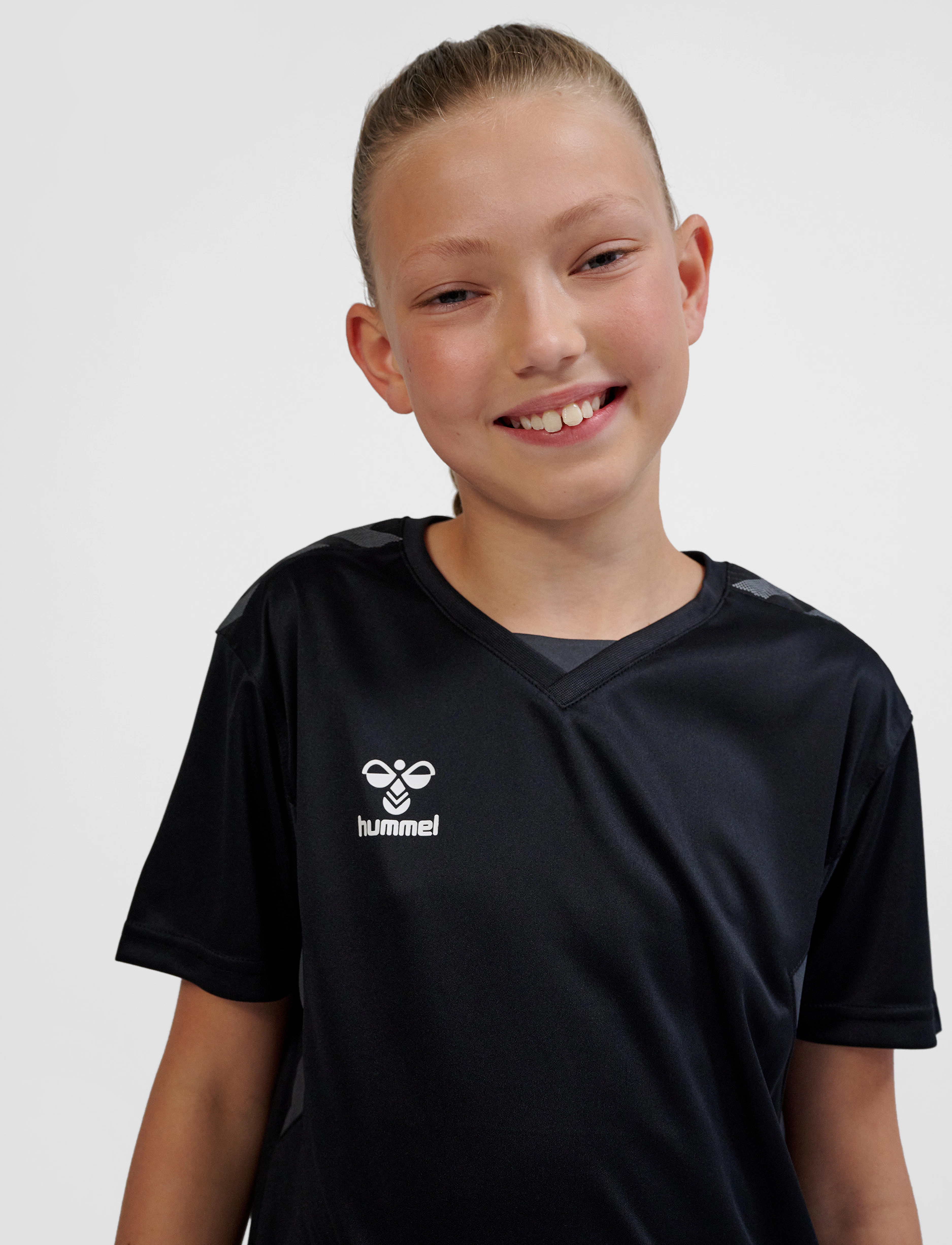 Hummel - hmlAUTHENTIC PL JERSEY S/S KIDS - short-sleeved t-shirts - black - 4