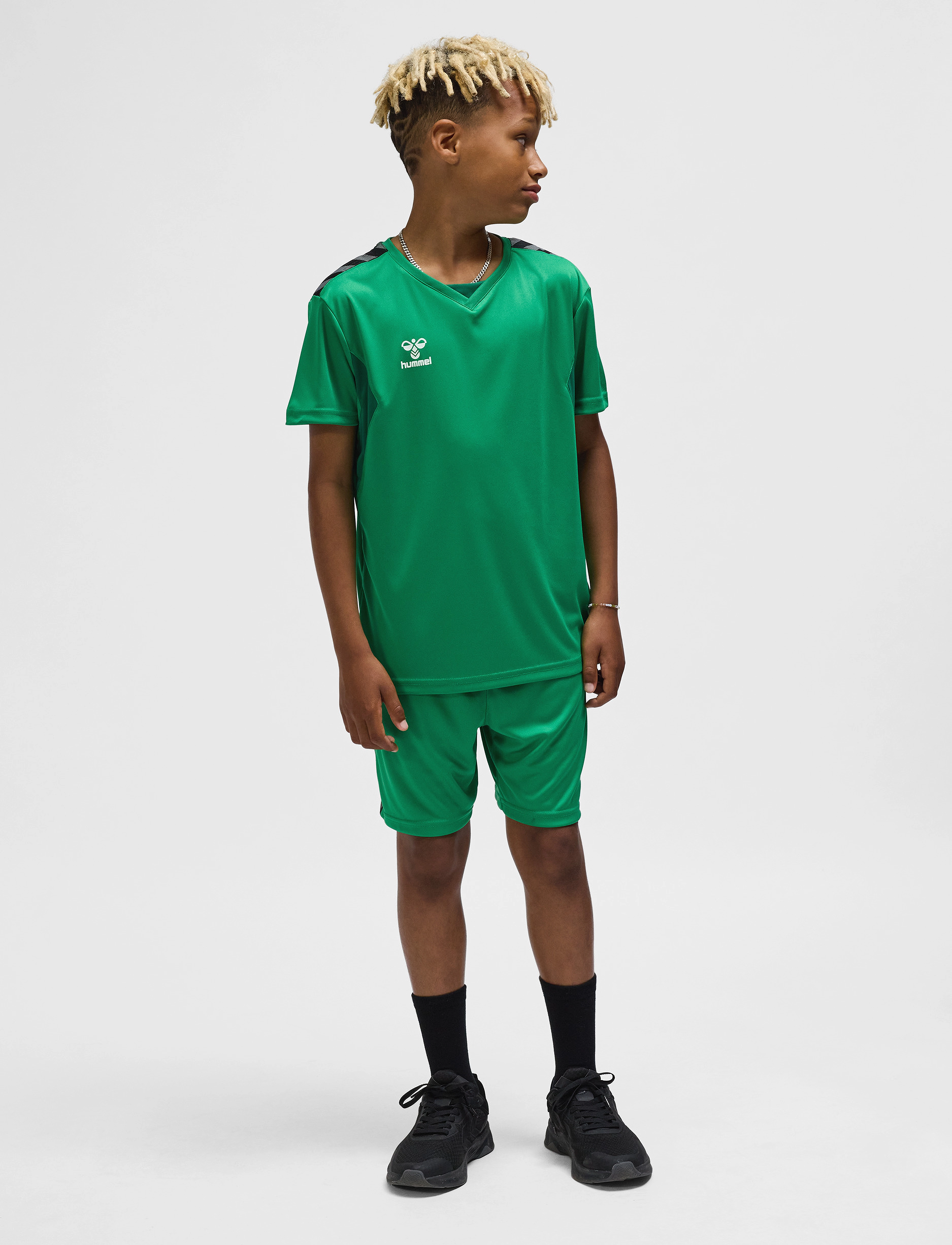 Hummel hmlAUTHENTIC PL JERSEY S/S KIDS - Hummel - JELLY BEAN / green