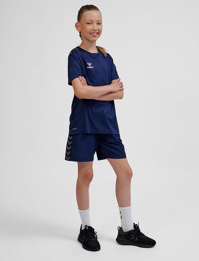 Hummel - hmlAUTHENTIC PL JERSEY S/S KIDS - kortärmade t-shirts - marine - 3