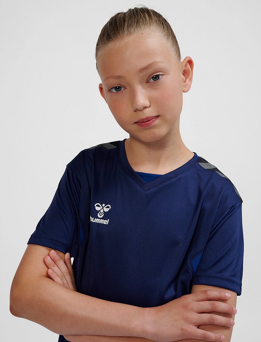 Hummel - hmlAUTHENTIC PL JERSEY S/S KIDS - kurzärmelig - marine - 4