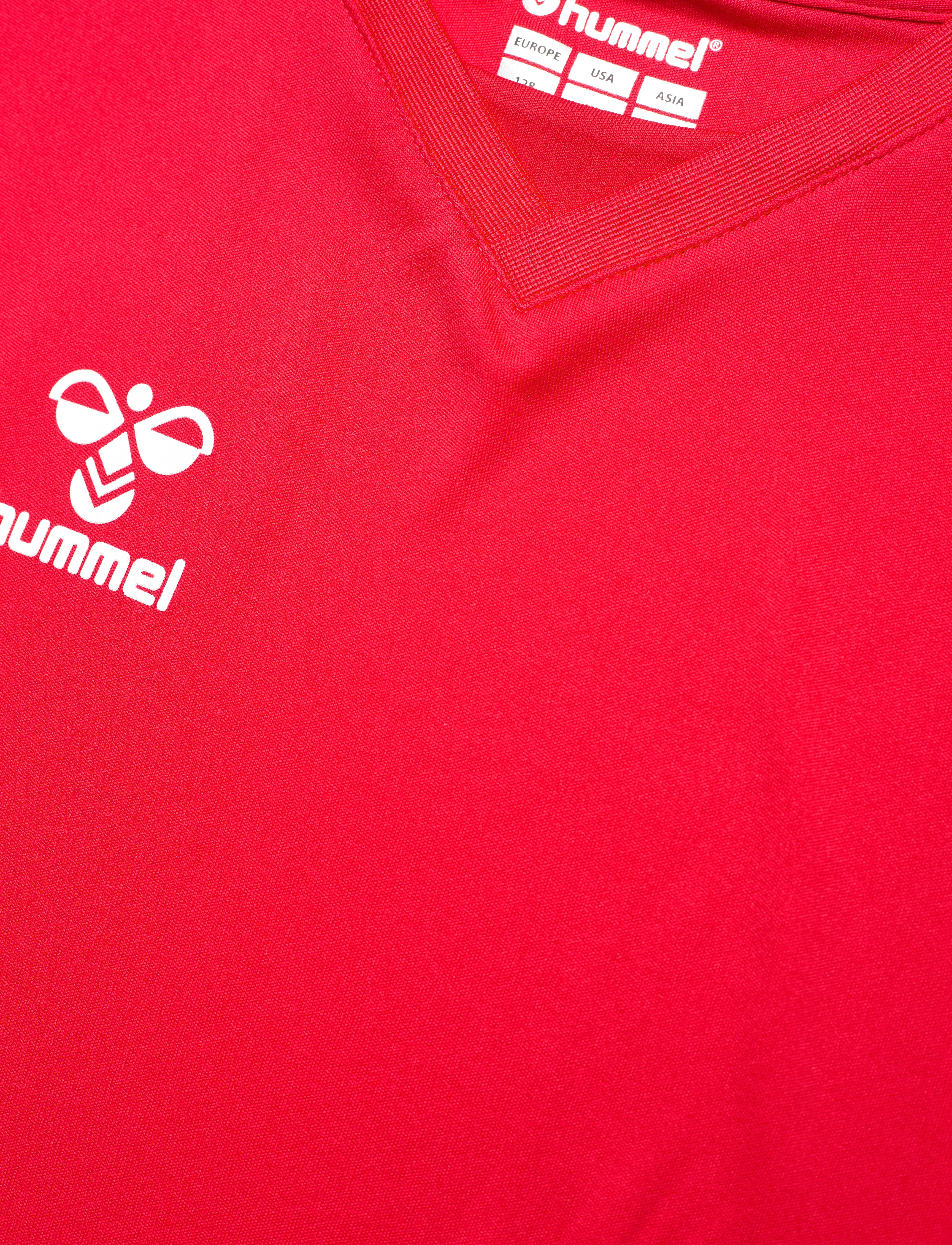 Hummel - hmlAUTHENTIC PL JERSEY S/S KIDS - kortærmede - true red - 4