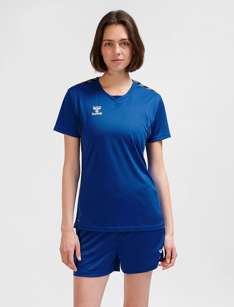 Hummel - hmlAUTHENTIC PL JERSEY S/S WOMAN - t-shirts - true blue - 0