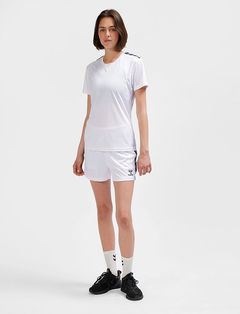 Hummel - hmlAUTHENTIC PL JERSEY S/S WOMAN - t-shirts - white - 0