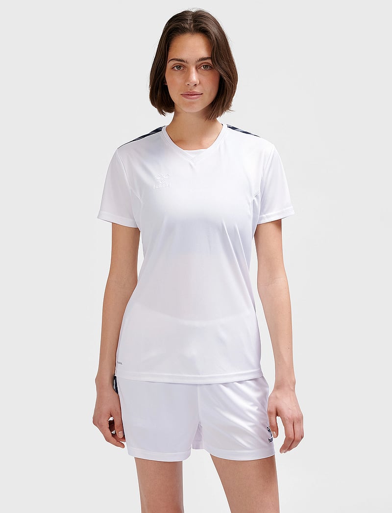 Hummel - hmlAUTHENTIC PL JERSEY S/S WOMAN - t-shirts - white - 5
