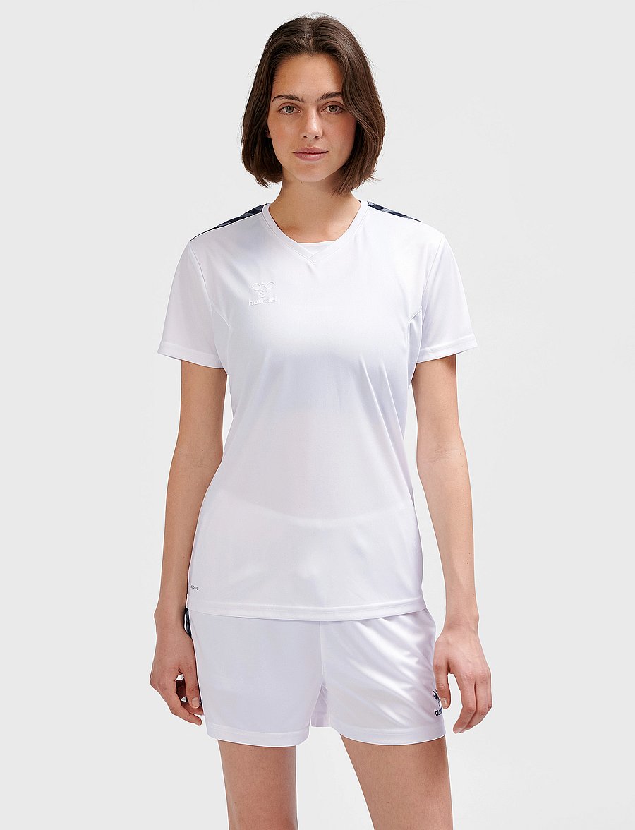 Hummel - hmlAUTHENTIC PL JERSEY S/S WOMAN - t-särgid - white - 5