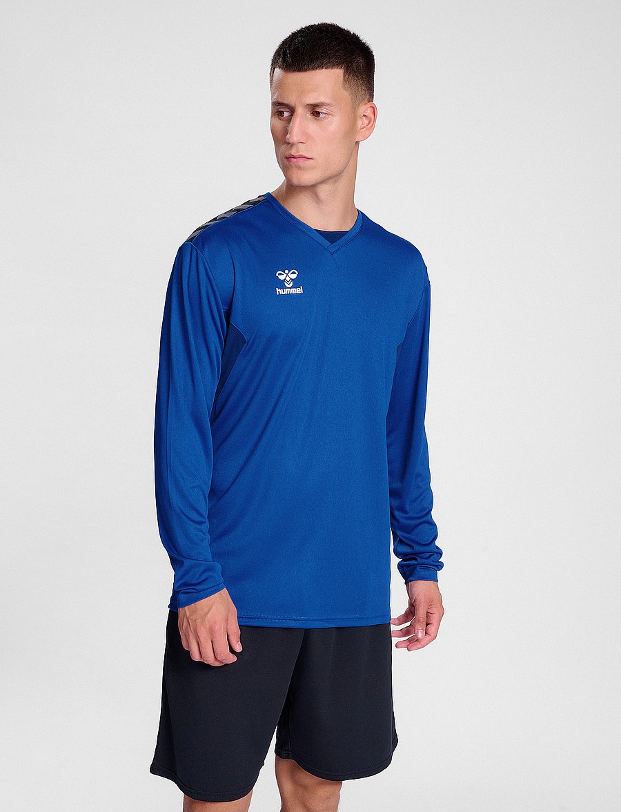 Hummel - hmlAUTHENTIC PL JERSEY L/S - langarmshirts - true blue - 0