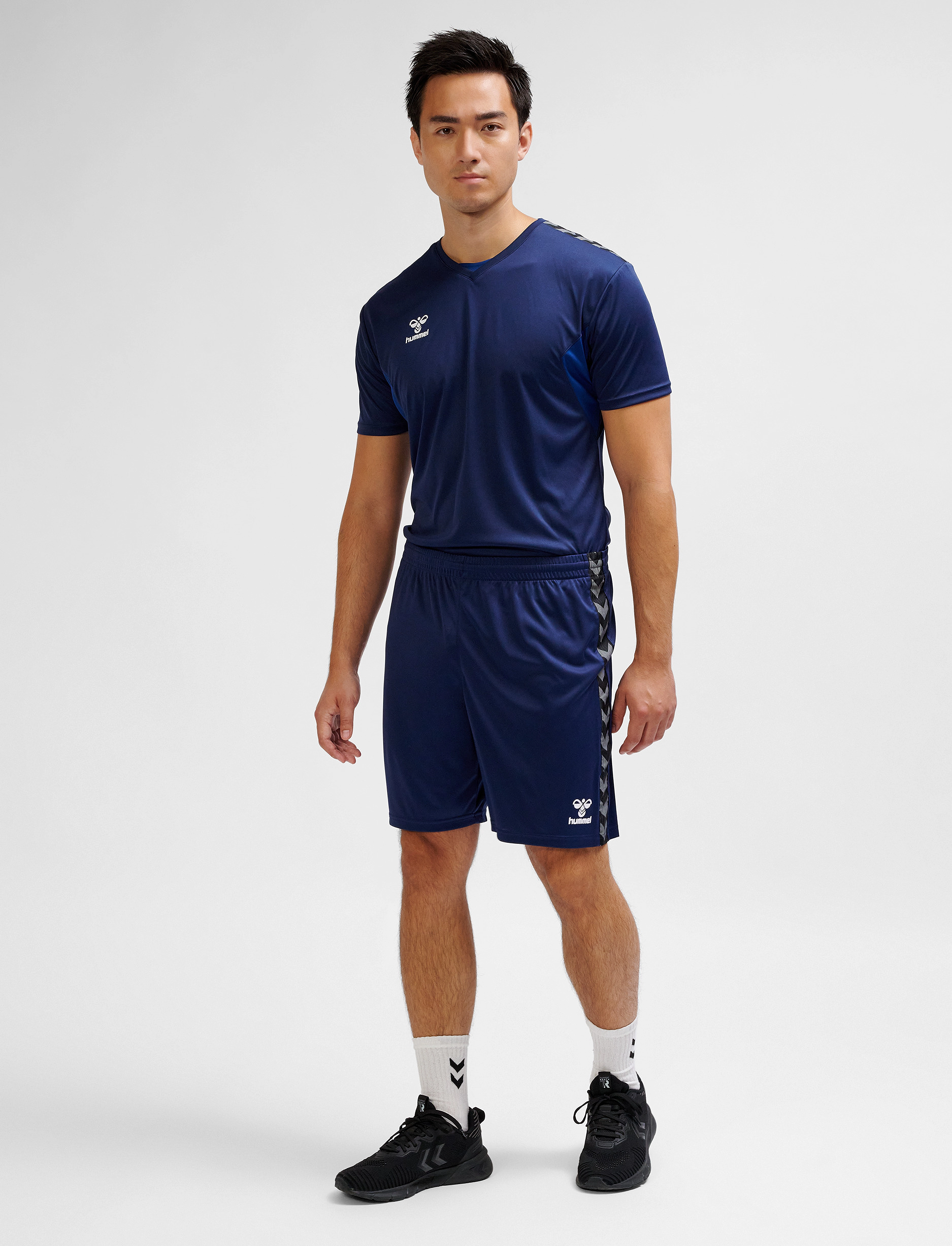 Hummel Hmlauthentic Pl Shorts, L, Sport Marineblau - Training Männerswear