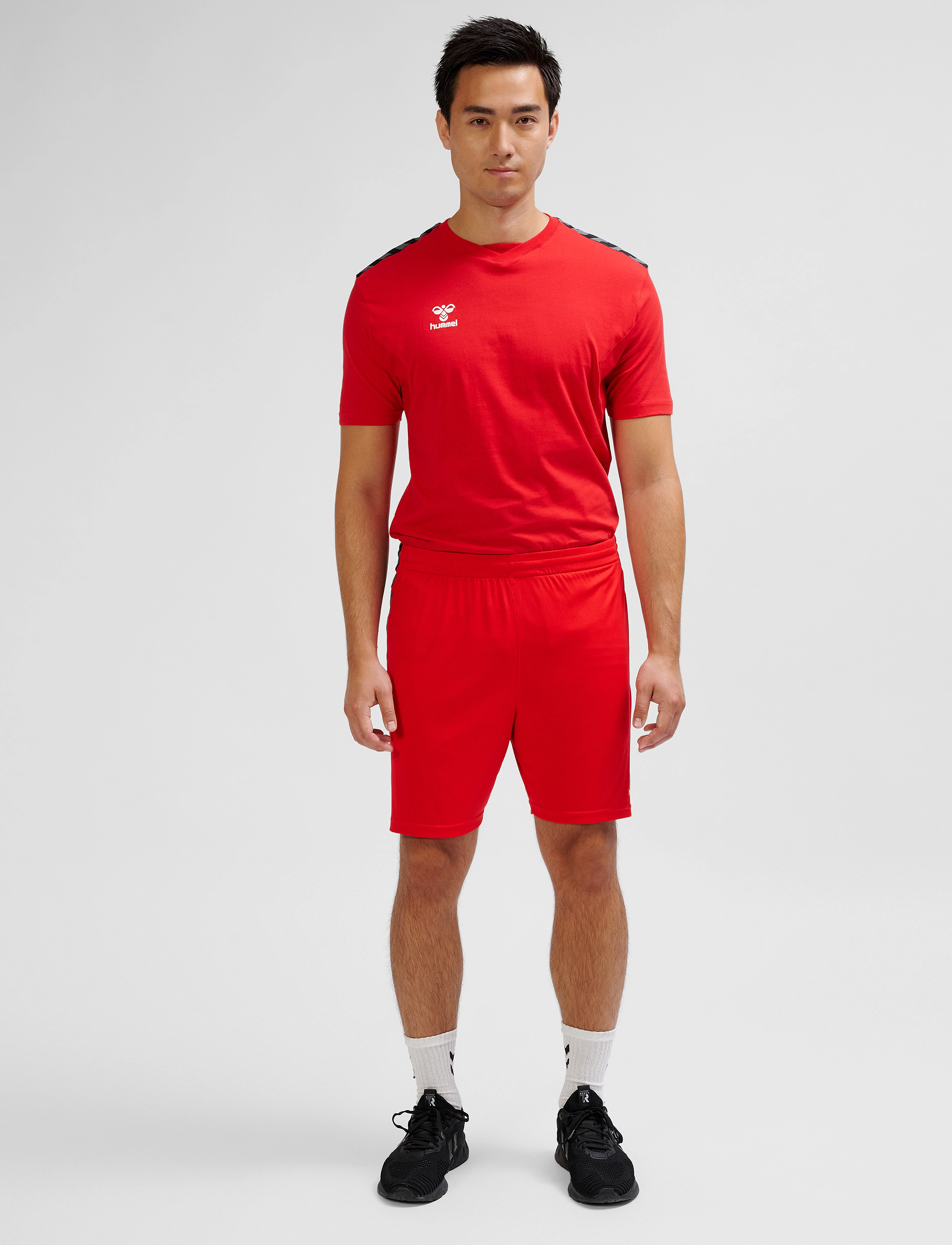 Hummel Hmlauthentic Pl Shorts, Mænd, Træningsshorts, Rød, Str: L