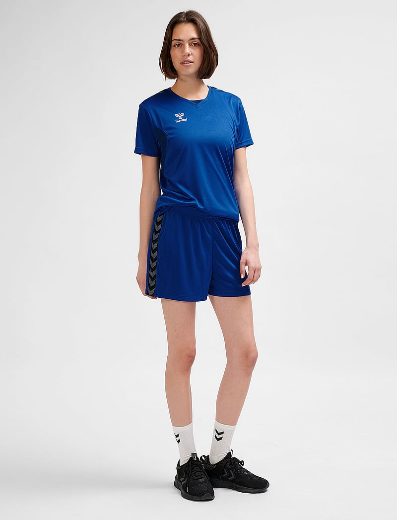 Hummel - hmlAUTHENTIC PL SHORTS WOMAN - lühikesed treeningpüksid - true blue - 0