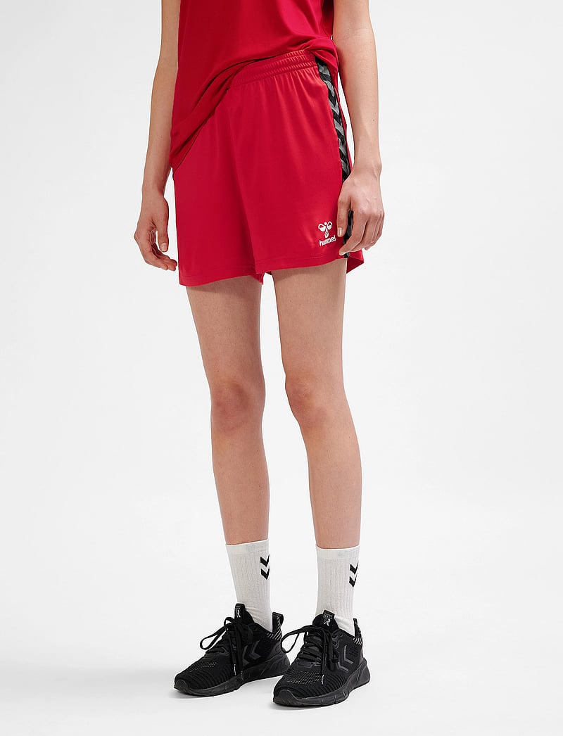 Hummel - hmlAUTHENTIC PL SHORTS WOMAN - träningsshorts - true red - 5