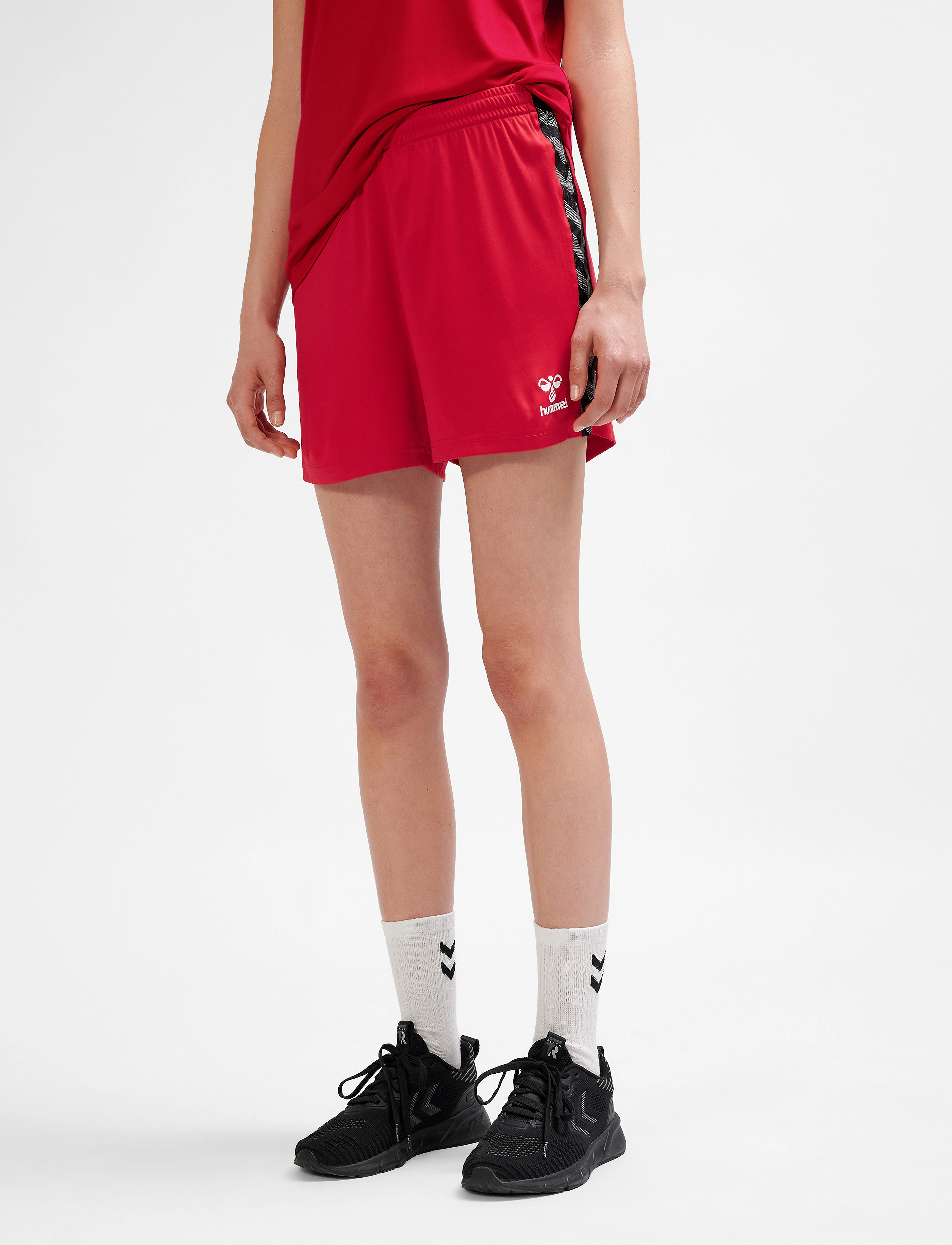 Hummel - hmlAUTHENTIC PL SHORTS WOMAN - träningsshorts - true red - 5