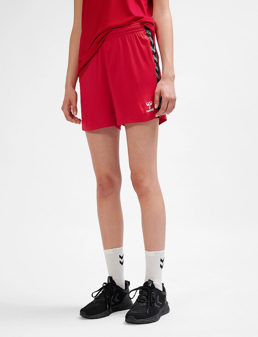 Hummel - hmlAUTHENTIC PL SHORTS WOMAN - träningsshorts - true red - 5