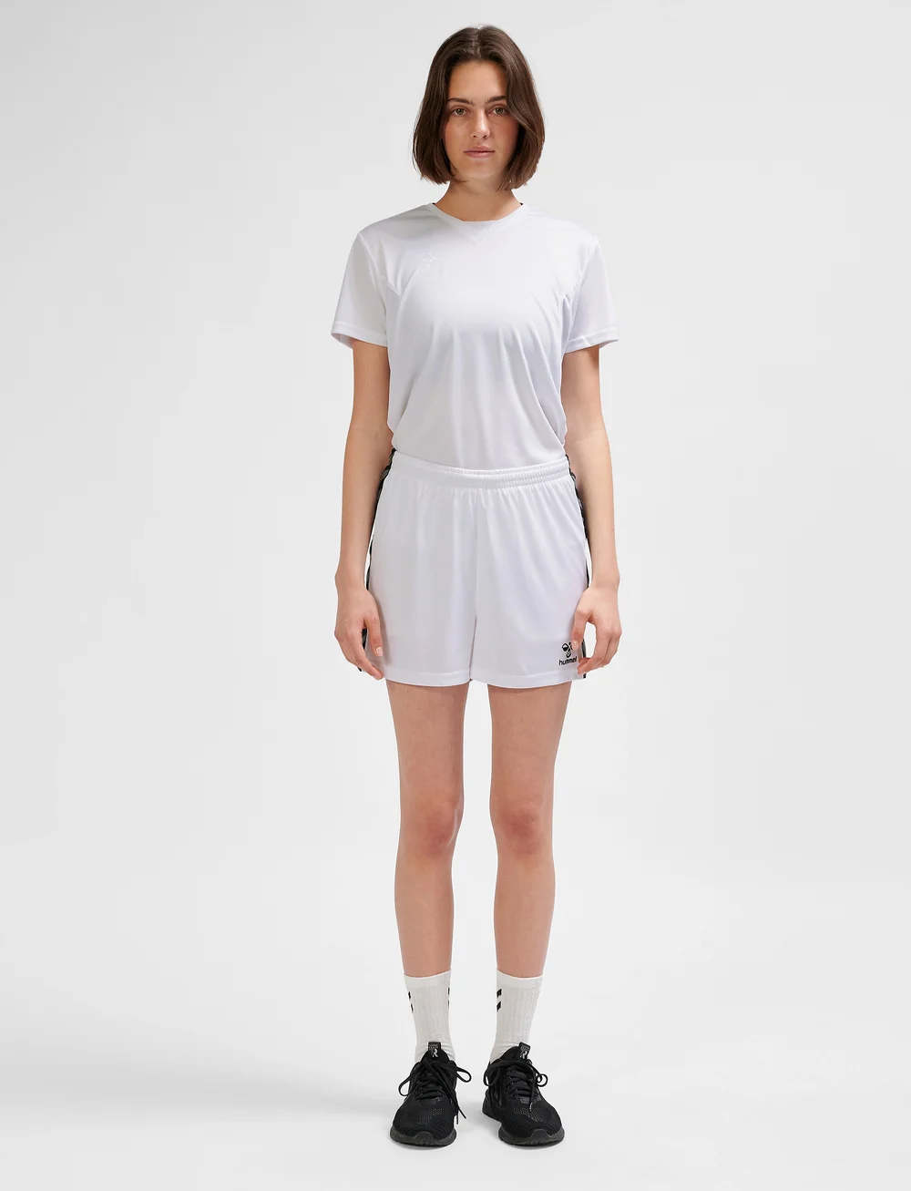 Hummel - hmlAUTHENTIC PL SHORTS WOMAN - træningsshorts - white - 0