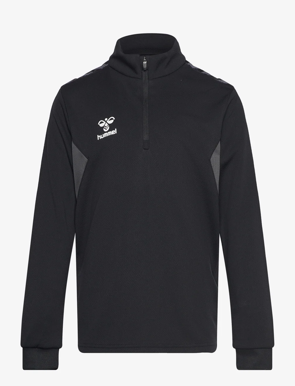 Hummel - hmlAUTHENTIC HALF ZIP SWEAT KIDS - sweaters - black - 1