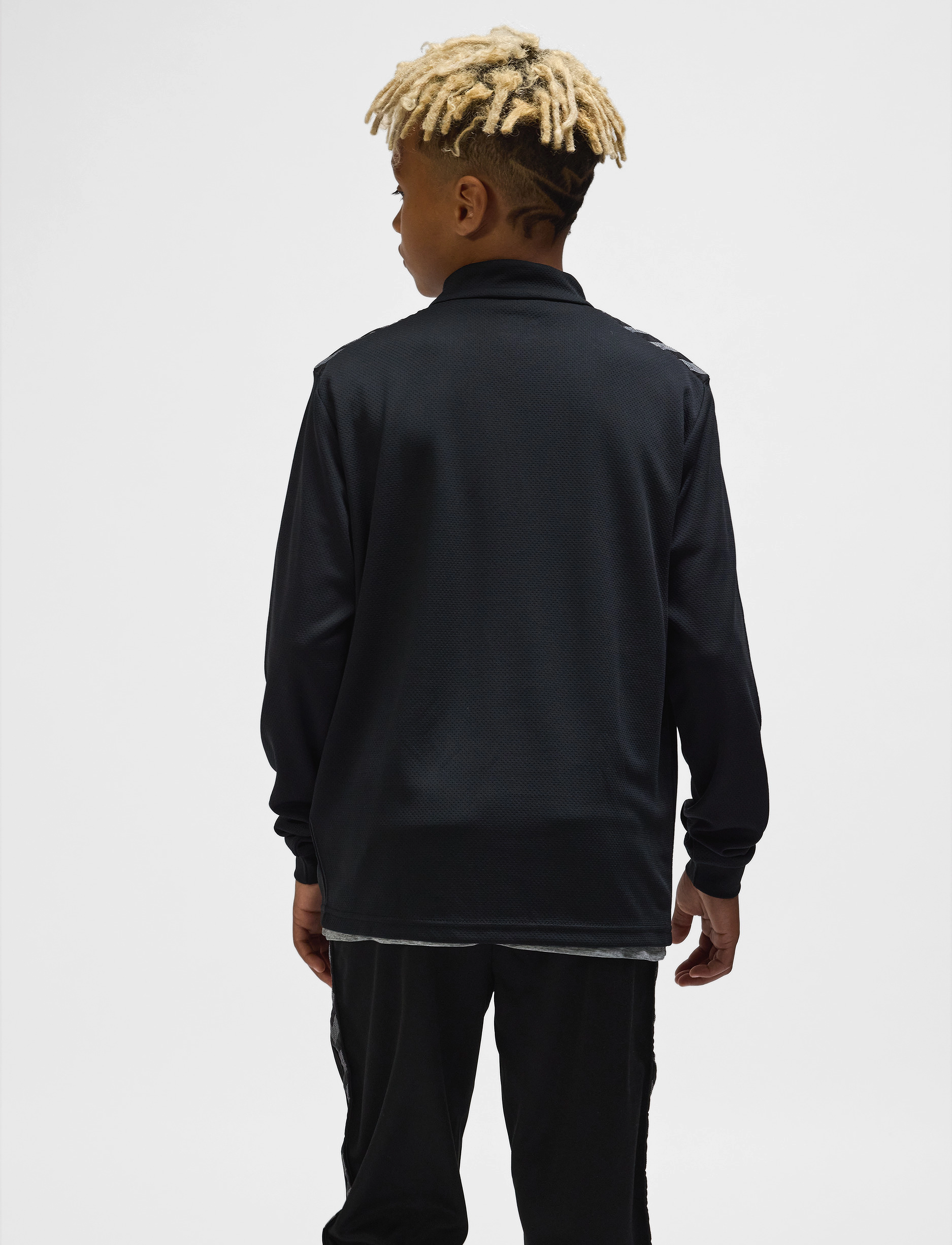 Hummel - hmlAUTHENTIC HALF ZIP SWEAT KIDS - sweatshirts - black - 4