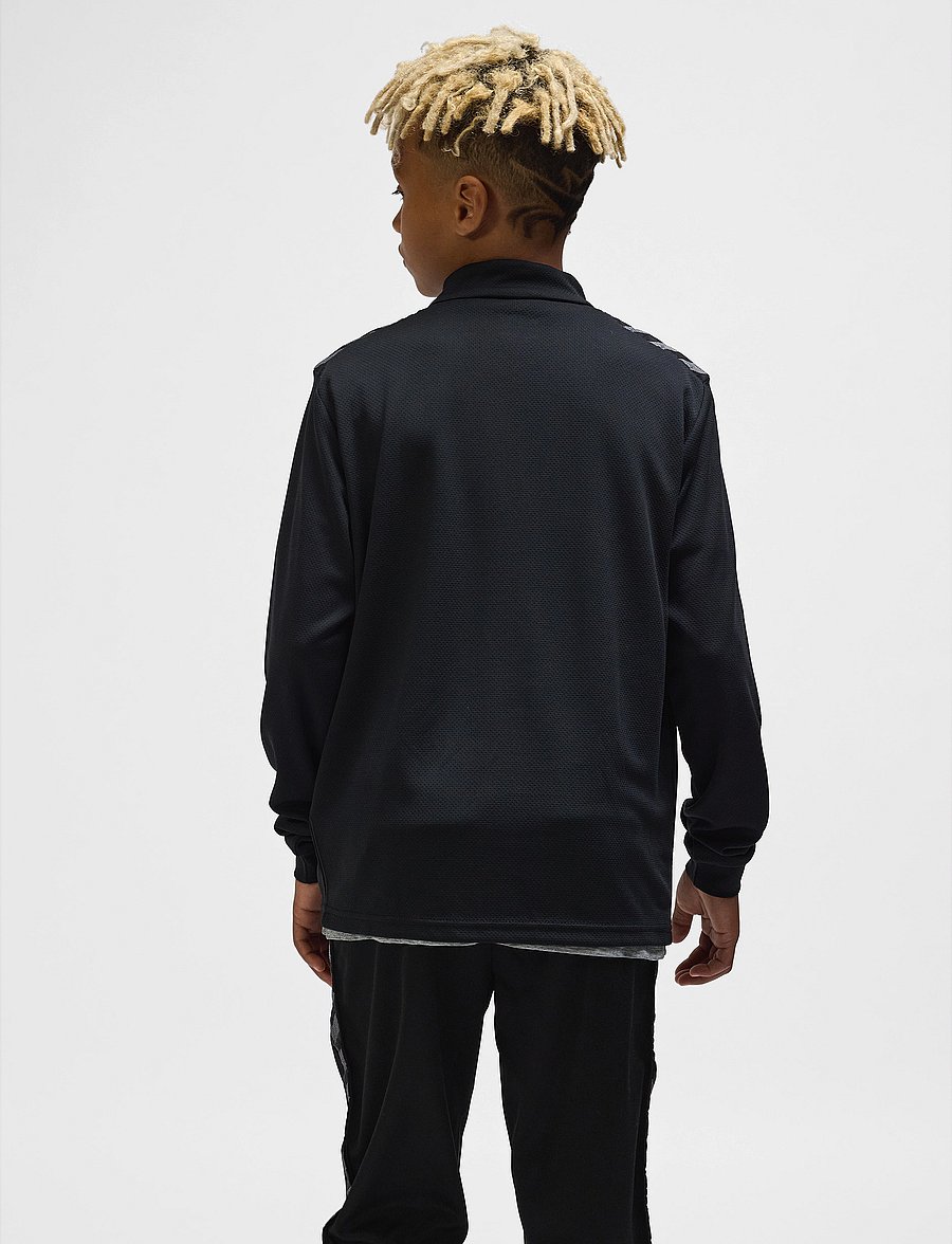 Hummel - hmlAUTHENTIC HALF ZIP SWEAT KIDS - sweatshirts - black - 4