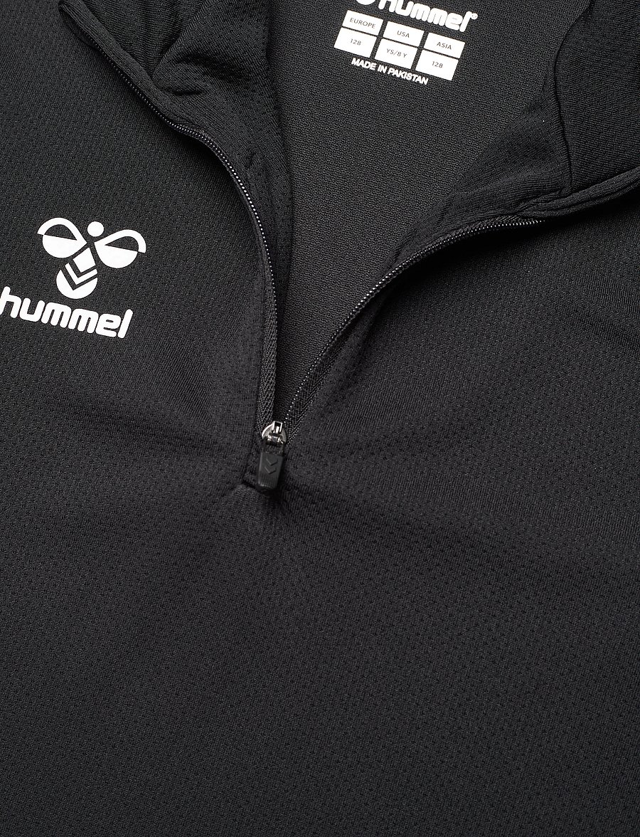 Hummel - hmlAUTHENTIC HALF ZIP SWEAT KIDS - sweatshirts - black - 5