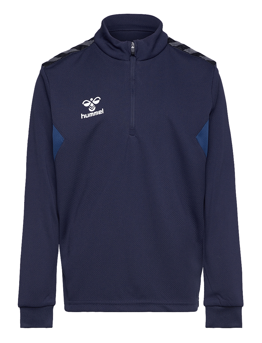 Hummel - hmlAUTHENTIC HALF ZIP SWEAT KIDS - sweatshirts - marine - 1