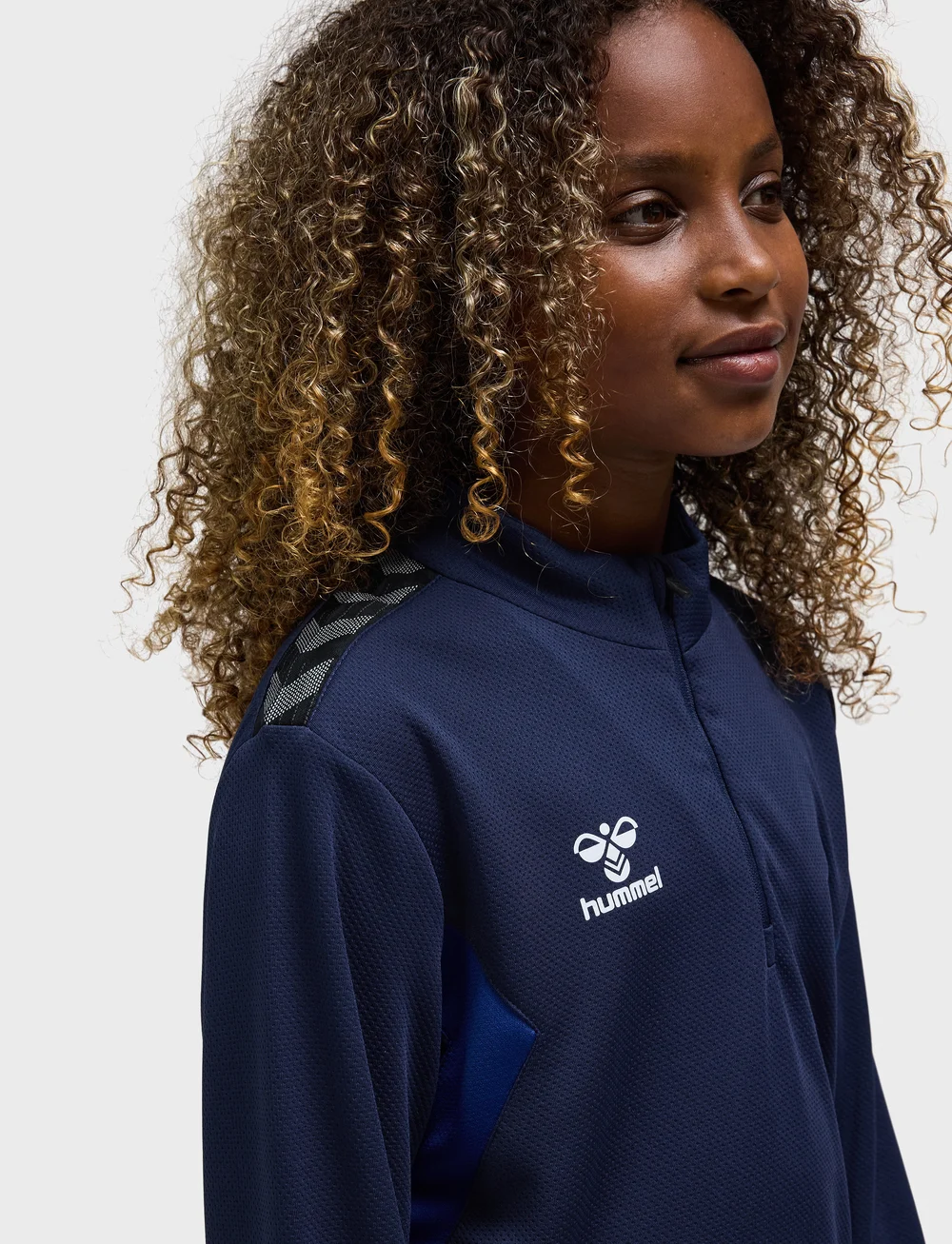 Hummel - hmlAUTHENTIC HALF ZIP SWEAT KIDS - sweatshirts - marine - 4