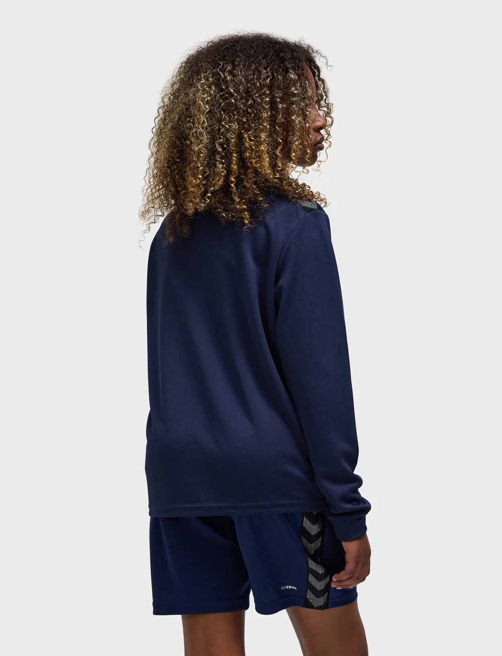 Hummel - hmlAUTHENTIC HALF ZIP SWEAT KIDS - sweatshirts - marine - 5