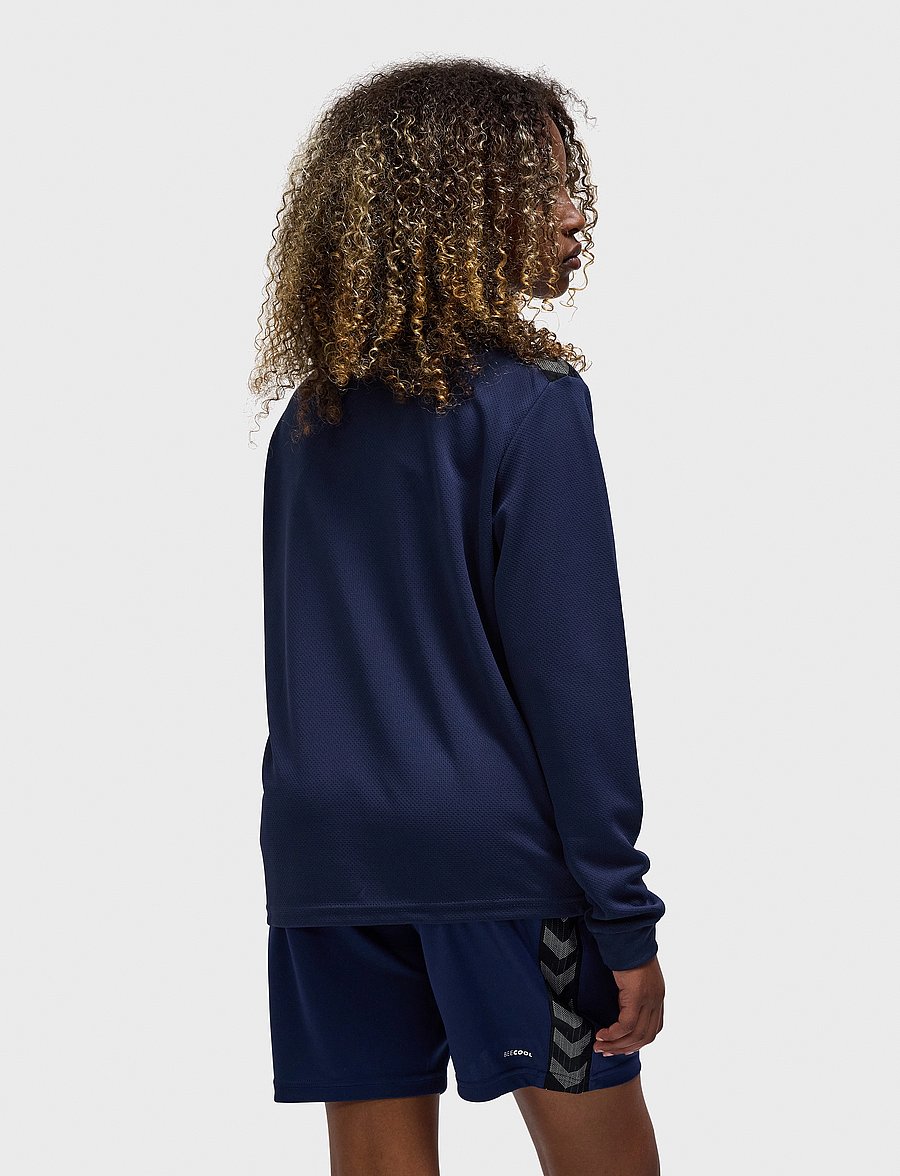 Hummel - hmlAUTHENTIC HALF ZIP SWEAT KIDS - sweatshirts - marine - 5