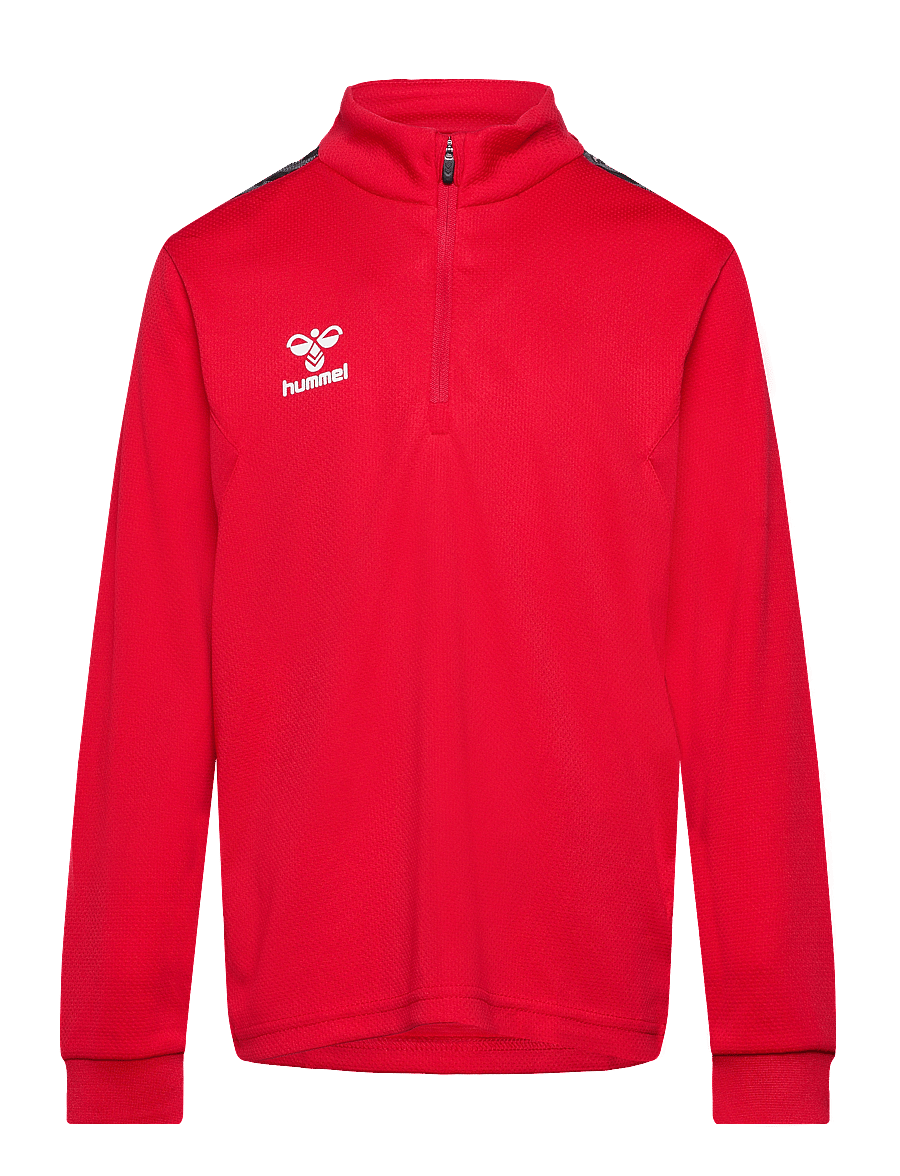 Hummel - hmlAUTHENTIC HALF ZIP SWEAT KIDS - sweatshirts - true red - 1