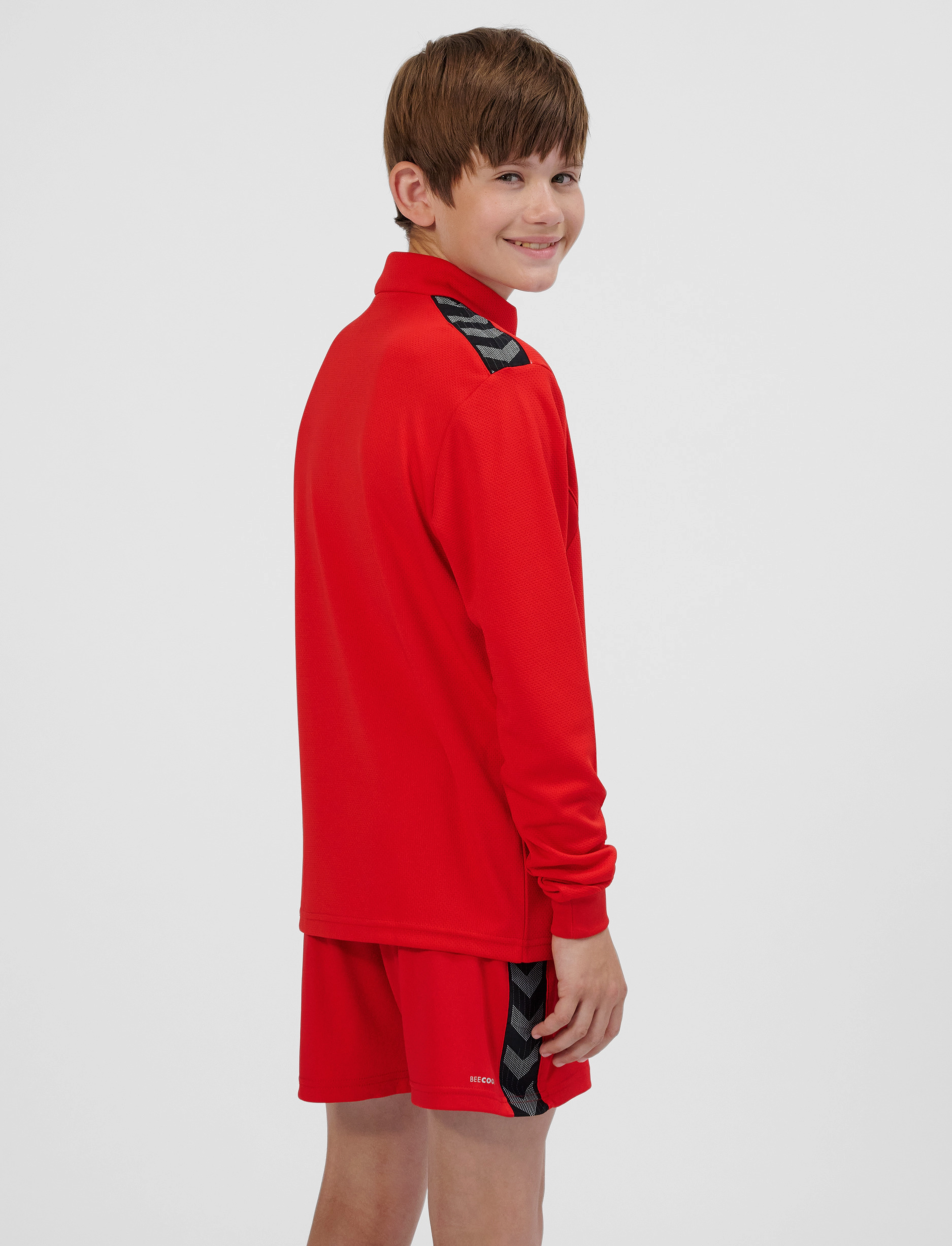 Hummel - hmlAUTHENTIC HALF ZIP SWEAT KIDS - sweatshirts - true red - 5